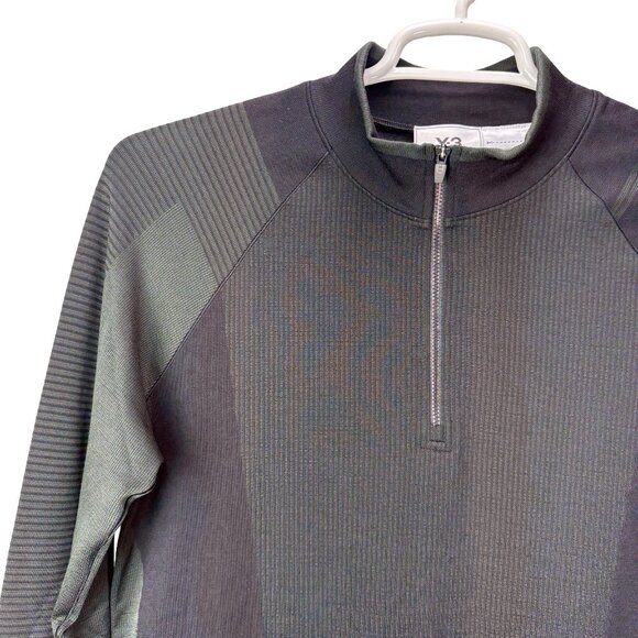 Y3 Yohji Yamamoto Adidas 1/2 Zip Cotton Top Size Large - Picture 13 of 13